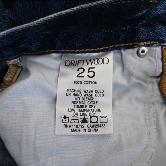 Driftwood Womens 25 Jordie Button Fly Mom Jeans NEW - Picture 12 of 13